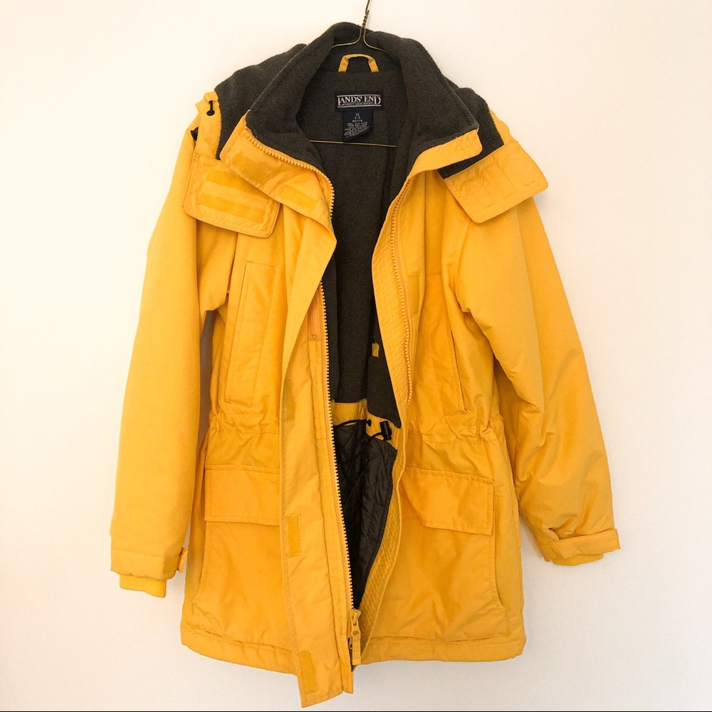 Yellow Lands’ End Squall Jacket